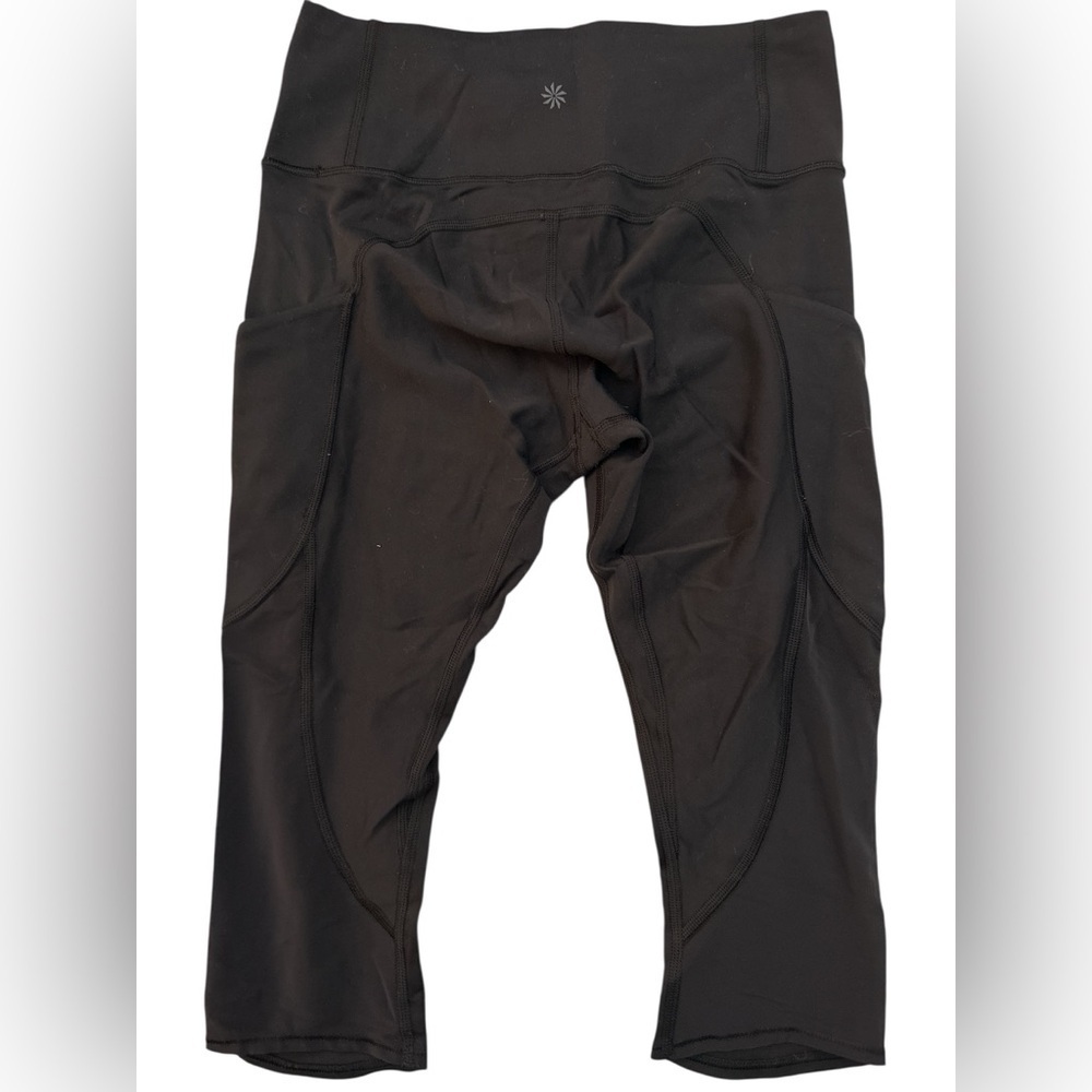 Athleta Black Capri Leggings with Pockets - Picture 2 of 6
